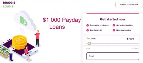 $1,000 dollar loan