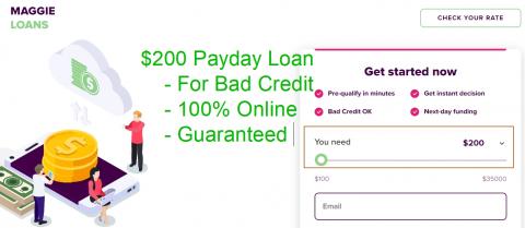 200 dollar loan