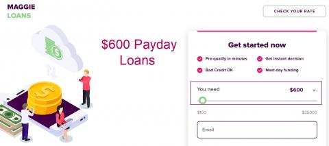 600 dollar loans